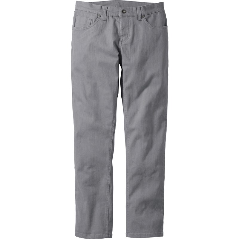 RAINBOW Bonprix - Pantalon extensible slim fit gris pour homme