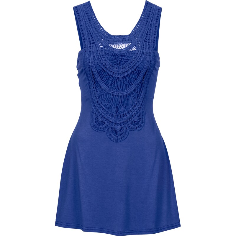 BODYFLIRT boutique Bonprix - Top à dentelle bleu pour femme