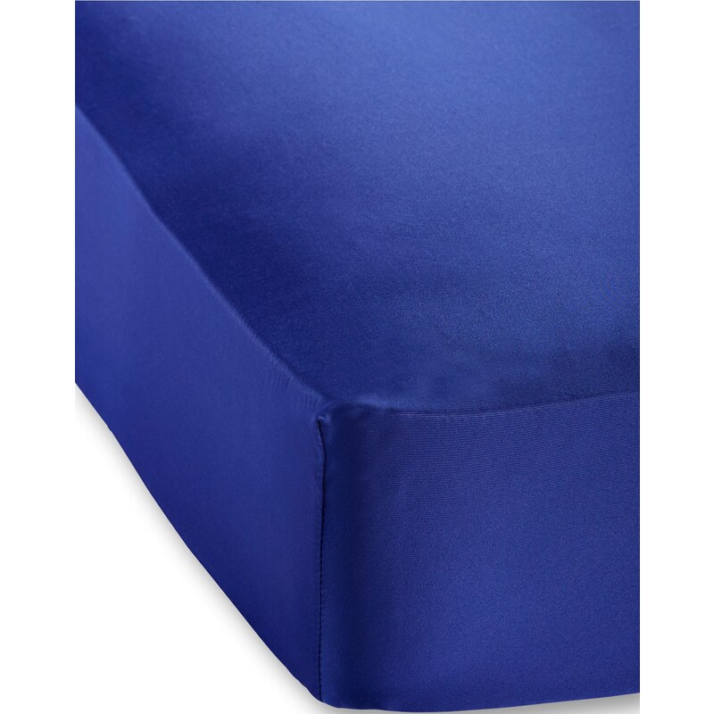 bpc living Drap-housse Jersey Microfibre 40 cm bleu maison - bonprix