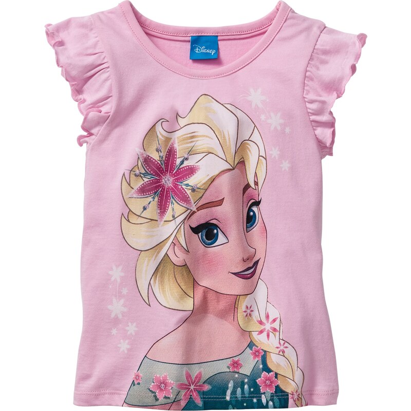Disney T-shirt REINE DES NEIGES rose manches courtes enfant - bonprix