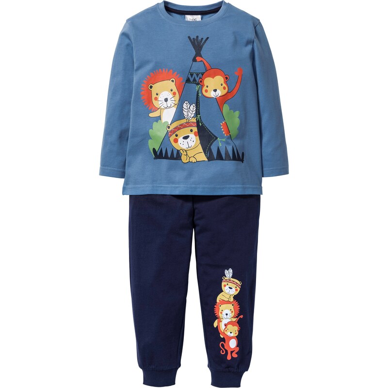 bpc bonprix collection Bonprix - Pyjama (Ens. 2 pces.) bleu pour enfant