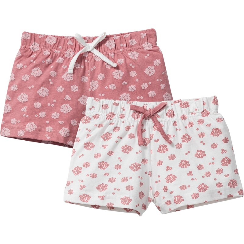 bpc bonprix collection Lot de 2 shorts en jersey rose enfant - bonprix