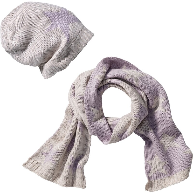 bpc bonprix collection Bonprix - Bonnet + écharpe (Ens. 2 pces.) blanc pour enfant