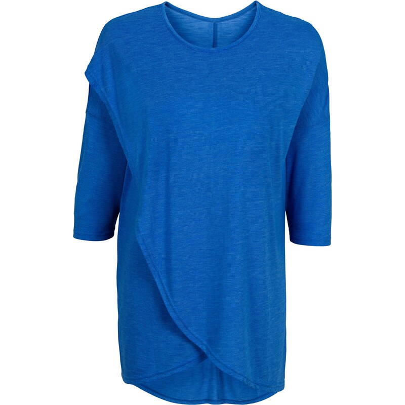RAINBOW T-shirt long asymétrique bleu manches 3/4 femme - bonprix