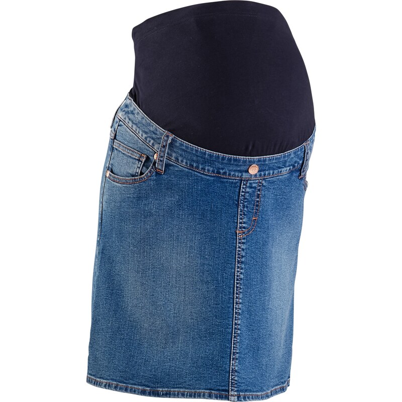 bpc bonprix collection Jupe en jean de grossesse avec élasthanne bleu femme - bonprix