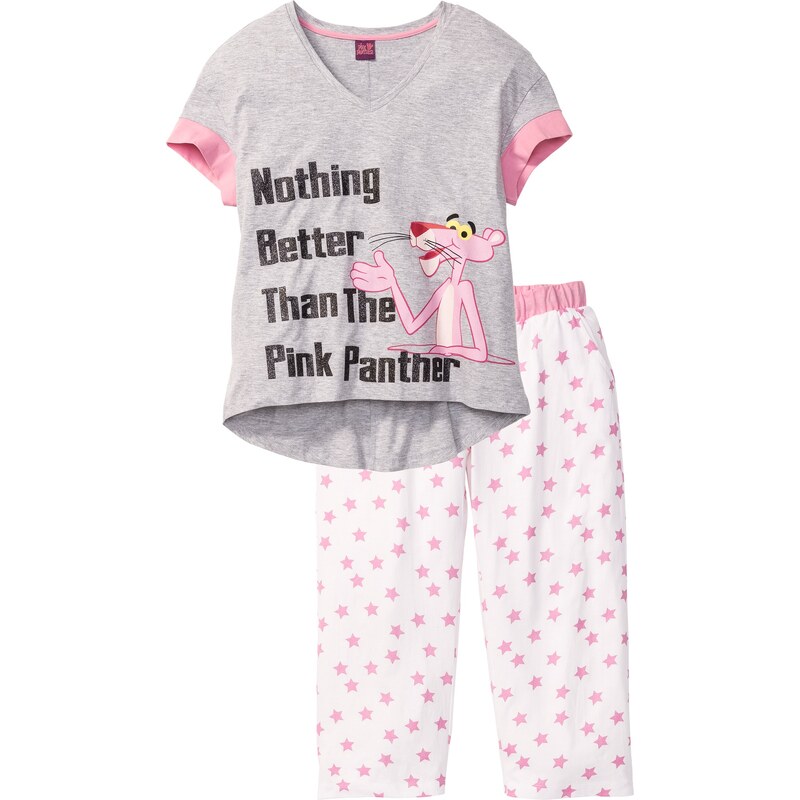 bpc bonprix collection Pyjama corsaire Panthère Rose rose manches courtes femme - bonprix