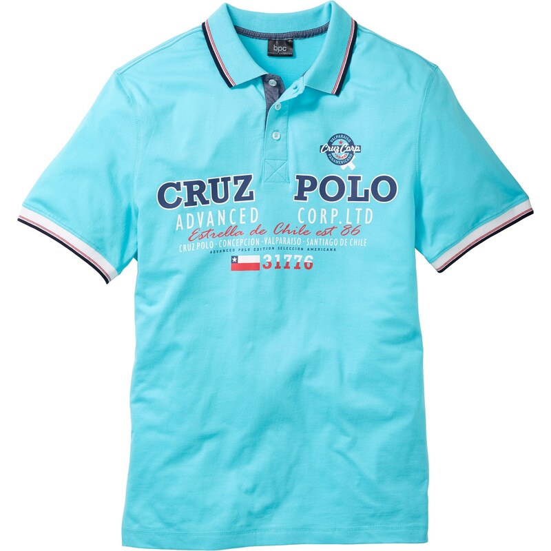 bpc bonprix collection Bonprix - Polo Regular Fit bleu manches courtes pour homme
