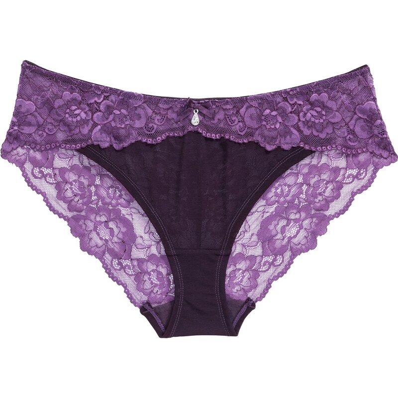 BODYFLIRT Bonprix - Shorty violet pour femme