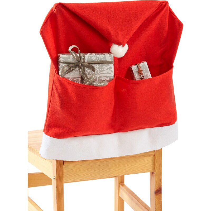 bpc living Bonprix - Housse de chaise Santa (Ens. 4 pces.) rouge pour maison