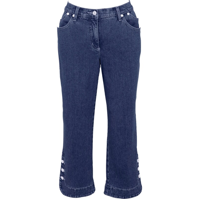 bpc selection Pantacourt en jean extensible bleu femme - bonprix