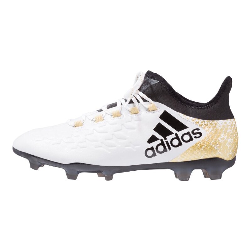 adidas Performance X 16.2 FG Chaussures de foot à crampons white/core black/gold metallic