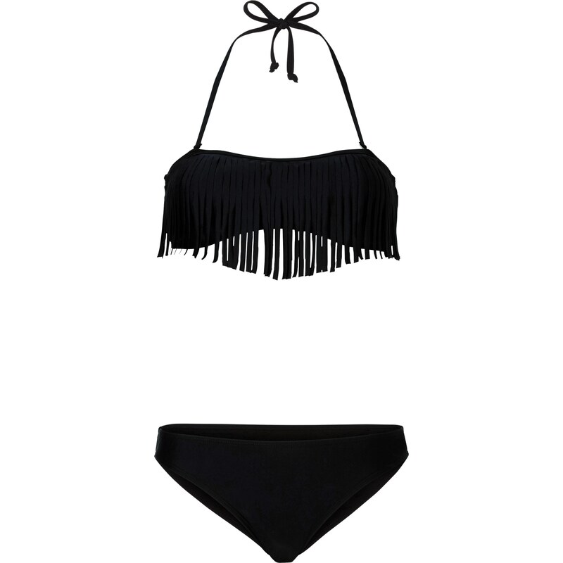 BODYFLIRT Bonprix - Bikini bandeau (Ens. 2 pces.) noir pour femme