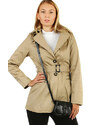 Glara Women's cotton trench coat with buckle