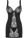 OBSESSIVE Nuisette sexy Heartina chemise black