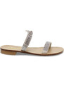 Sandales plates Capri POSITANO en chamois beige