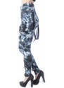 Pantalon pour femmes (leggings) CHEMICAL BLACK - MORWENNA - NOIR/BLANC TIE DYE - POI1017