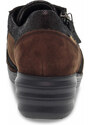 Chaussures plates Mephisto SANAH MOBILS ERGONOMIC en chamois brun foncé