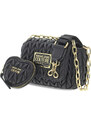 Sac bandoulière Versace Jeans Couture JEANS COUTURE CRUNCHY BAGS RANGE O SKETCH 5 BAGS QUILTED en nappa noir