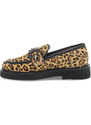 Chaussures plates Emanuèlle Vee MOCASSINO PONY-HARRODS en imprimé léopard