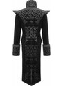 Manteau pour homme DEVIL FASHION - Manteau Bodom Velours Gothique Floral Avec Fente - CT152