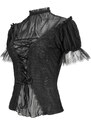 Tee-shirt gothic et punk pour femmes - Hip-length dark romantic gothic - DEVIL FASHION - ETT029