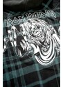 Brandit Chemise à carreaux avec capuche pour hommes Iron Maiden EDDIE