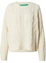 UNITED COLORS OF BENETTON Pull-over blanc cassé
