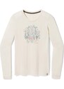 T-shirt à manches longues Smartwool W Floral Tundra Graphic pour femmes, amande chiné