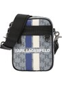 Karl Lagerfeld Sac à bandoulière 'KLASSIK' bleu cobalt / gris / noir / blanc