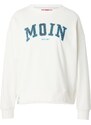Derbe Sweat-shirt 'Moin' bleu ciel / anthracite / gris foncé / blanc cassé