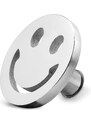 Trendhim Pendentif pour montre Smiley en acier inoxydable argenté