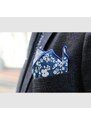 Tailor Toki Mouchoir de poche à fleurs bleu et blanc