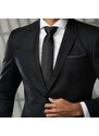 Trendhim Cravate unie noire 8cm