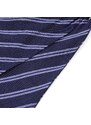 Trendhim Cravate Ascot en soie bleu marine à rayures pastel