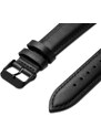 Trendhim Bracelet de montre en cuir noir 18 mm avec boucle noire - Attache rapide