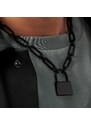 Lucleon Collier Carter Amager à chaîne couleur bronze gunmetal et pendentif cadenas