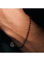 Lucleon Essentials | Bracelet gris anthracite à chaîne à boules 3 mm