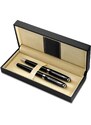 Trendhim Set de stylos à bille élégants noir et argenté