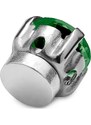 Lucleon Boucle d'oreille magnétique à cristal vert