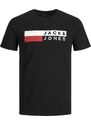 Jack & Jones Plus T-Shirt rouge / noir / blanc